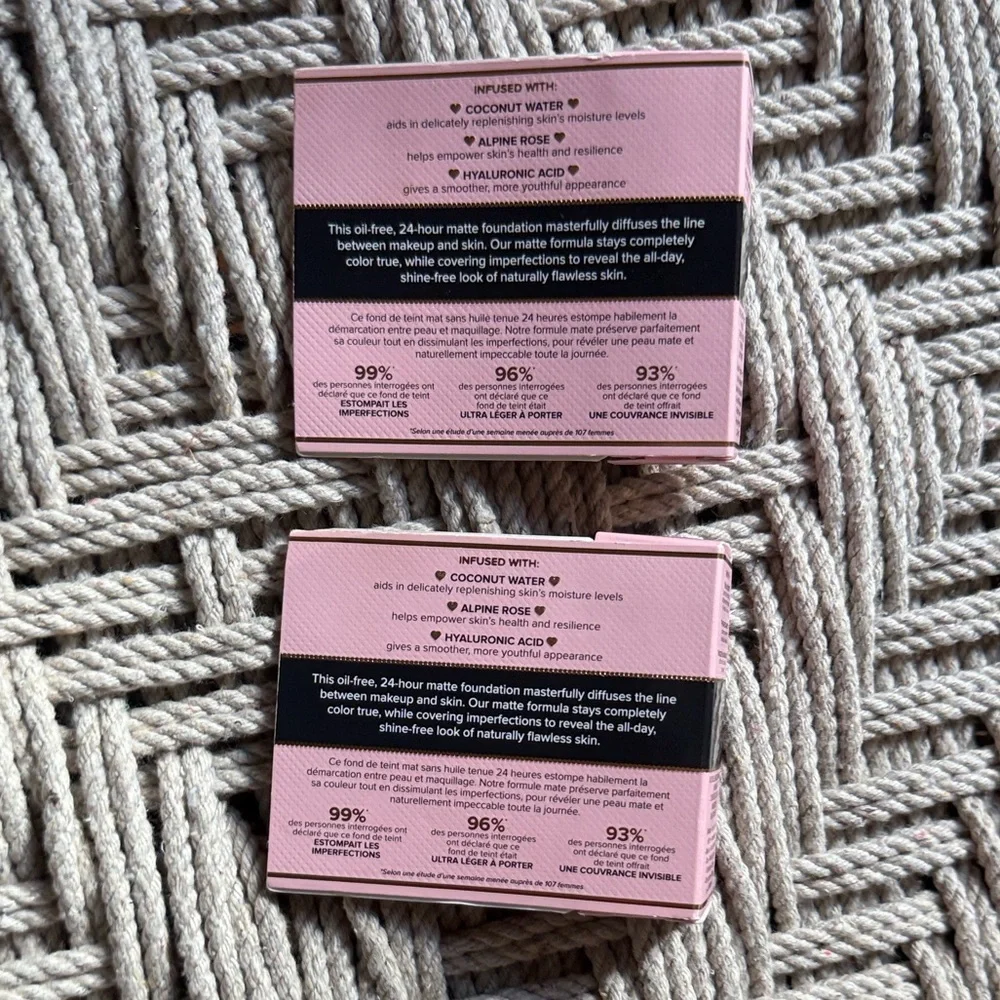 NEW Too Faced Born This Way Matte Foundation CHAI Mini Travel .17oz Set of 2